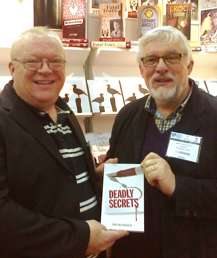 With fellow author IanMcFadyen at the LBF.
