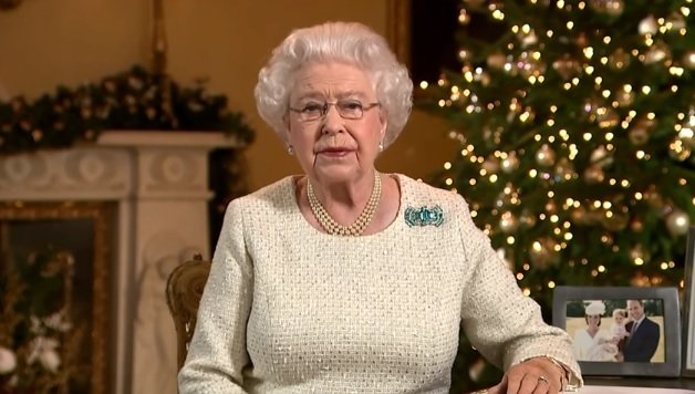 HM The Queen during her Christmas Broadcast.